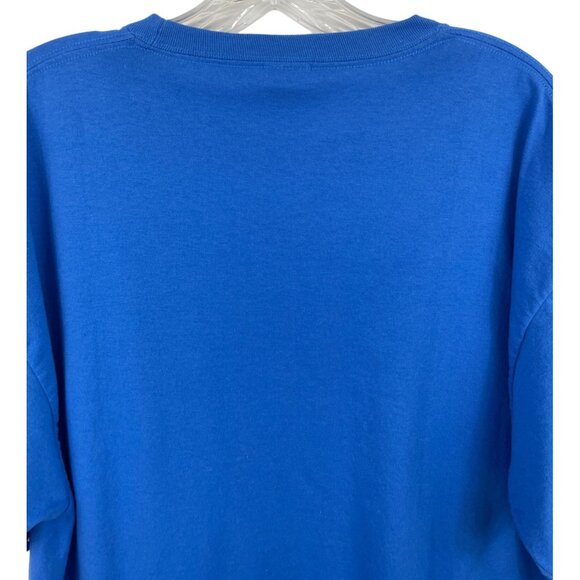 Vintage Logo University of Dayton UD Flyers Blue Graphic T-shirt Mens Size  XL - Picture 5 of 7